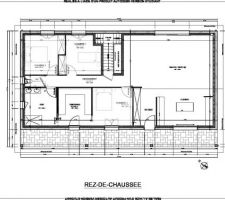 Plan pour insertion de la Vmc double flux ainsi que ses differents bouches