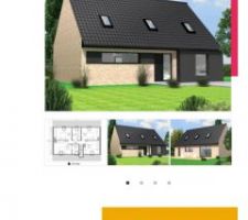 Plans et visuels de la future maison