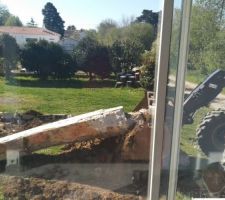 Création de notre future terrasse.