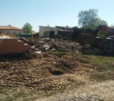 Nivellement pour notre future terrasse