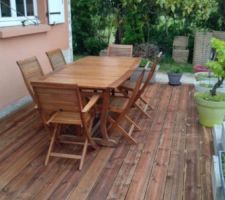 Création de la terrasse bois