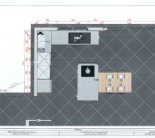 Plan cuisine vue du haut