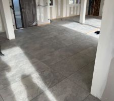 Fin de la pose 60*120 porcelanosa