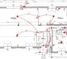 Plan électrique du RDC