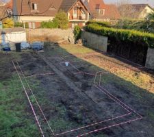 Implantation faite par nous vu de la fenêtre du voisin de devant