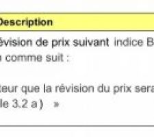 Signature avec pas de révision de prix rajouté à la demande du commercial