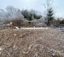 Coffrage dalle abri de jardin fait