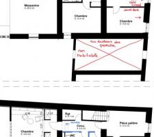 Modification du plan du 1er pour avoir buanderie avec espace pour l?étendoir a linge.