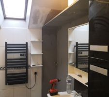 Dernières finitions de la nouvelle "niche"