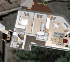 Plan originale 3D (avec légère modification porte chambre 1 & SDB)