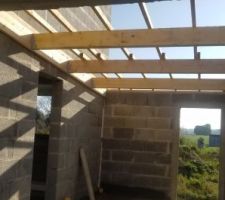 La charpente est fini.