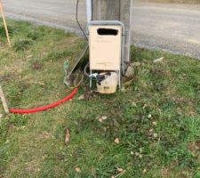Boîtier edf de chantier posé