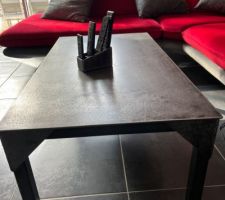 Table basse faite par mon mari