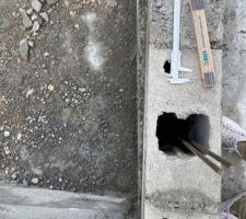 Mauvais alignement et mauvais ferraillage