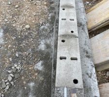 Mauvais alignement et mauvais ferraillage