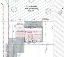 Implantation de la maison sur le terrain