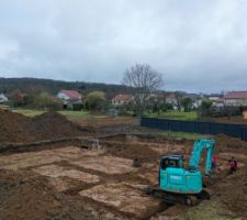 Terrassement en cours - Côté Droit Aérien