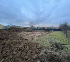 Terrassement en cours - Côté Droit