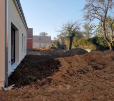 Terrassement en cours de finalisation