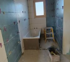 Pose faïence salle de bain