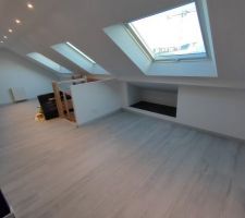 Peinture et sol posé