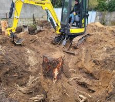 Pr&eacute;paration du terrain avec mon terrassier