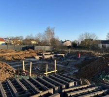 Montage du Vide Sanitaire en cours