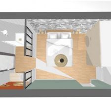 Plan 3D Future chambre parentale