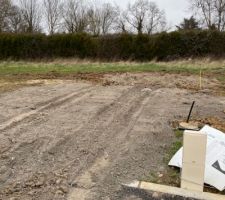 Une partie du terrain et acc&egrave;s chantier r&eacute;alis&eacute; le 18/02/22