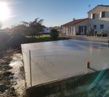 Coulage de la dalle sur vide sanitaire
