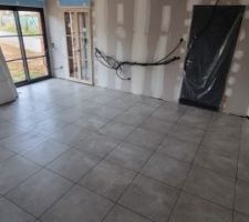 Carrelage posé