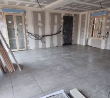 Carrelage posé