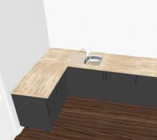 Plan cuisine angle - de 90°