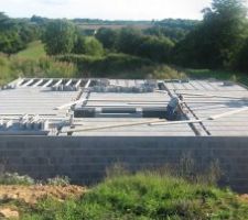 Pose des ourdis bétons.