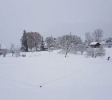 Fondations sous la neige