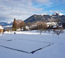 Fondations sous la neige