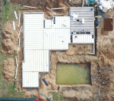 Mise en place des Hourdis - Vue A&eacute;rienne