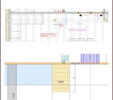Plans de notre constructeur pour l'emplacement du conduit d'évacuation des fumées