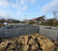 Partie parpaings terminée