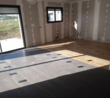 Carrelage salle &agrave; manger et cuisine