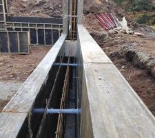Ferraillage des murs du vide sanitaire