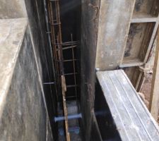 Ferraillage d'angle - murs du vide sanitaire