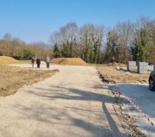 Chemin d'acces pour camion chantier