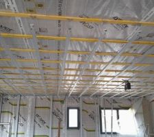 Préparation du plafond suspendu