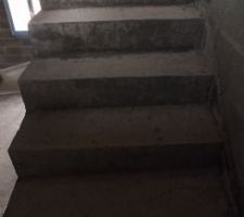 Trémie escalier, avant coulage