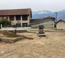 Début de l'ouverture des fouilles