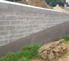 Coulage dalle + mortier d?imperméabilisation
