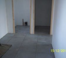 Vue wc et cellier rdc