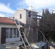 Vue travaux toiture