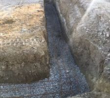Fouilles : drain et ferraillage (2)